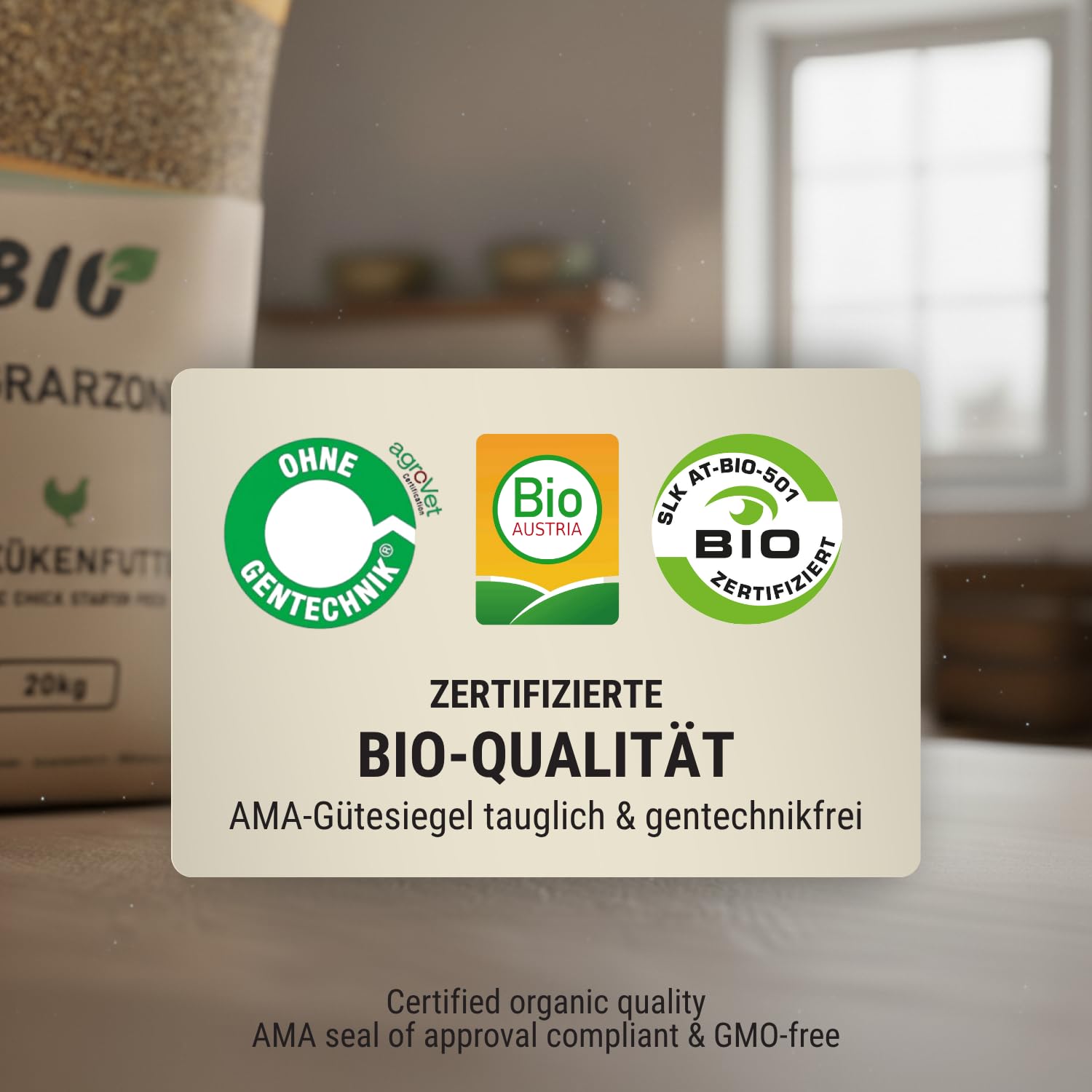 Agrarzone Bio Kükenfutter Starter 20 kg Hühner Geflügel Küken Aufzucht