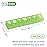 EZY DOSE Weekly (7-Day) Pill Case, Medicine Planner, Vitamin Organizer Box, Convenient and Easy to Use, X-Large Compartments, Travel Friendly, Green, BPA Free