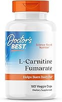 Vista 1 de Doctors BEST L-Carnitina Fumarato de Biosint, ayuda a quemar grasa corporal, sin OMG, sin gluten, sin soja, vegano 180 cápsulas vegetarianas
