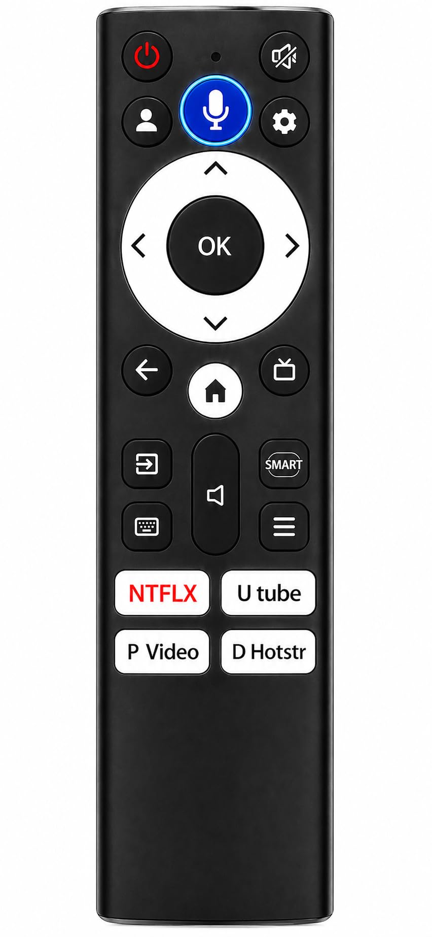 Voice Remote Control Compatible with Acer Smart Android TV | Bluetooth Voice Command | Replacement Remote for Acer LED LCD 4K UHD Android TVs | Built-in Mic | Easy Pairing | 1 Year Warranty-picture-22
