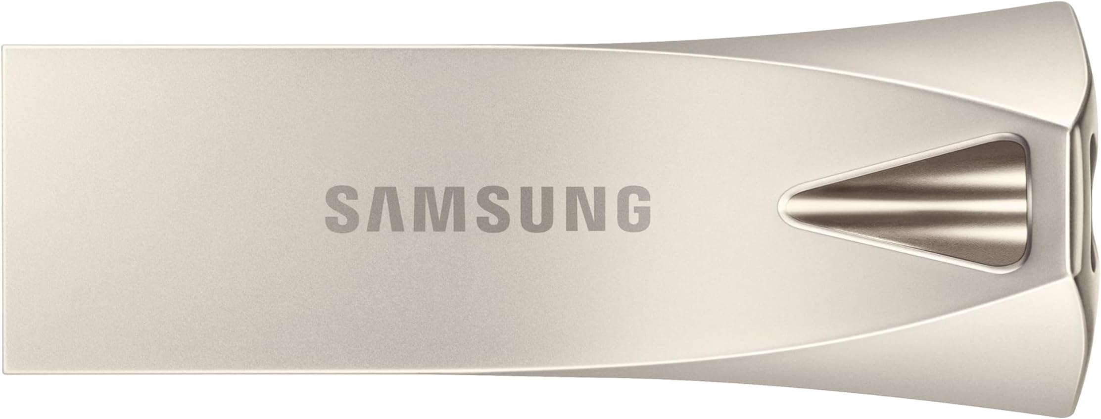 Samsung BAR Plus USB 3.2 Flash Drive, 512GB USB Standard Type-A, Speeds Up to 400MB/s, Portable Storage Memory Stick, Durable Thumb Drive Compatible with USB 3.0/2.0, MUF-512BE3/AM, Champagne Silver