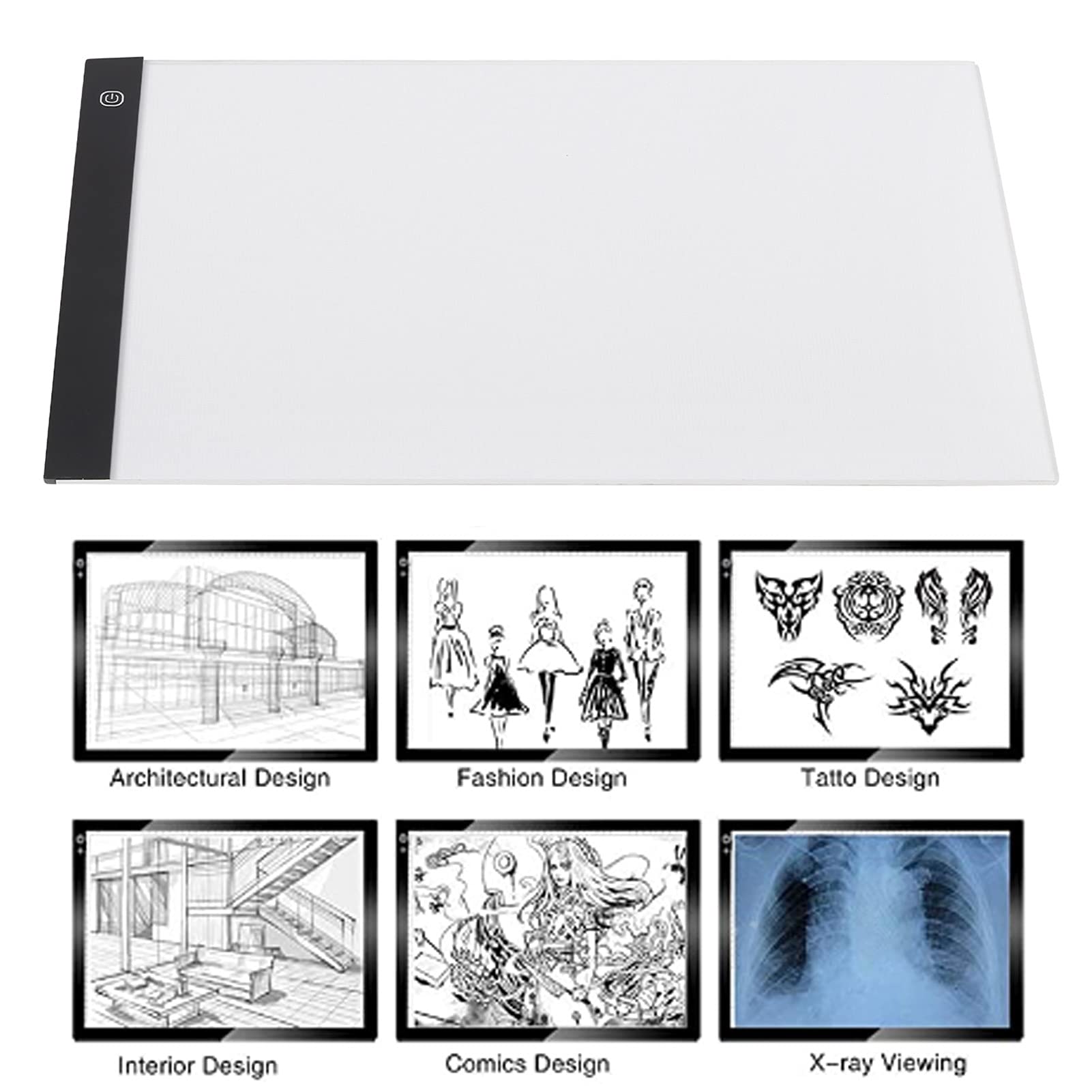 A3 LED Tablette de Dessin Bloc Graphique Numérique TypeC USB Copie Tableau Lumineux Art Table d'écriture Tablette de Dessin LED A3Tablette de Dessin Numérique A3Table