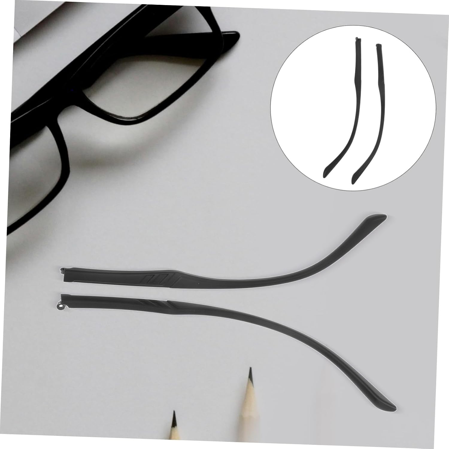 Didiseaon Eyewear Temple Replacement for External Tooth Frames Lightweight Glasses Frame Temple Parts for Men and Women