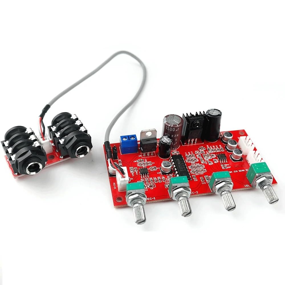 Digitaler Mikrofonverstärker Platine Reverb Vorverstärker Reverberator