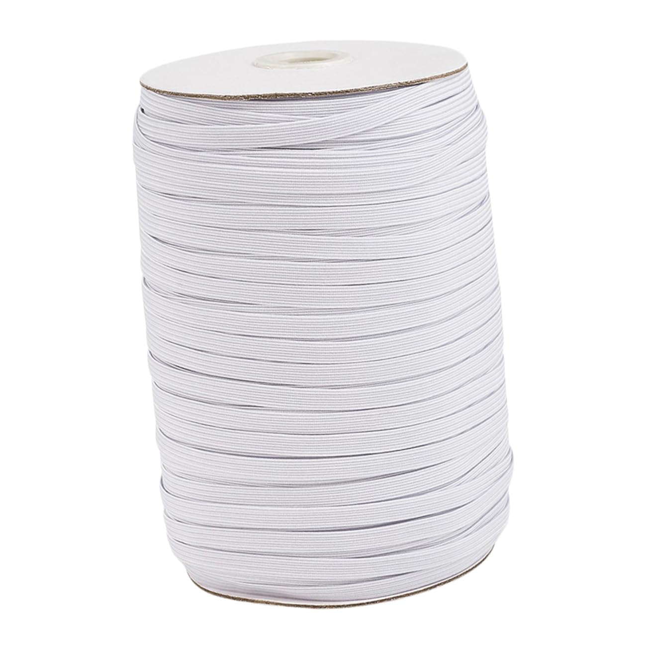 Housoutil 1 Roll White Polyester Elastic Ribbon Band Flat Stretch Costume Band for Clothing Accessories Trousers and DIY Projects and Durable