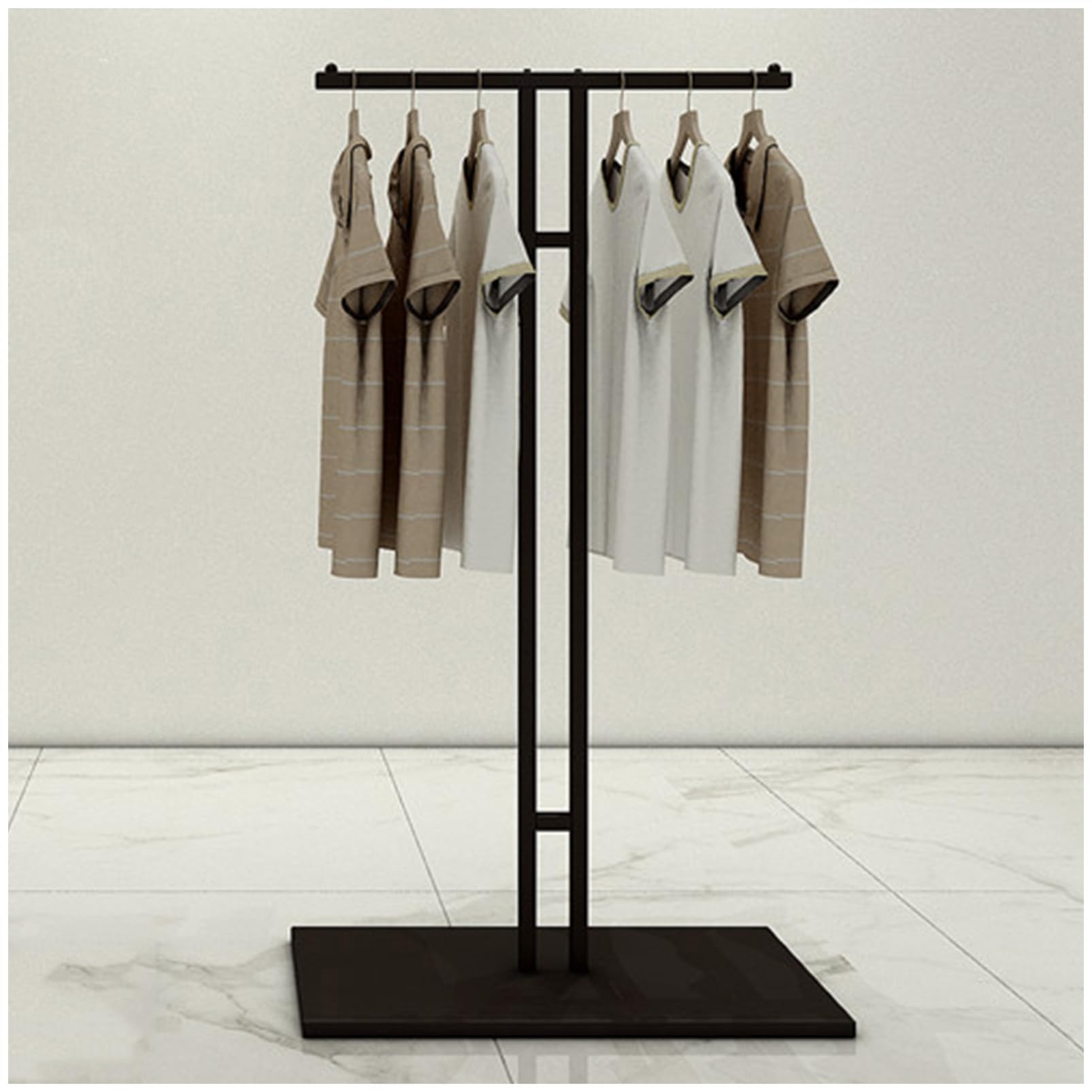 YNBSHGAA Garment Clothing Rack, Heavy Duty Free Standing Coat Hanger Stand, Portable Display Rack for Boutique, Commercial, Home,5-Style 42-80x40x150CM