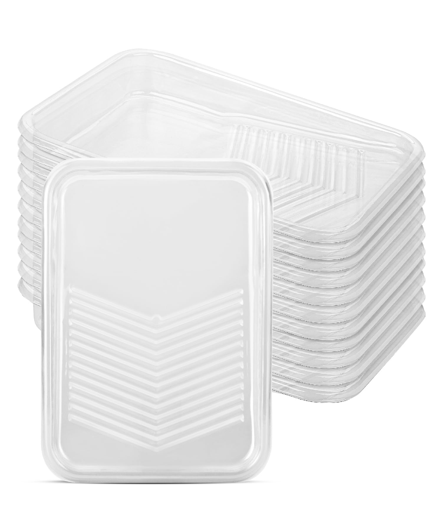 Bates- Paint Tray Liner, 9 Inch, 10 pcs, Transparent Paint Pans Trays, Plastic Paint Tray, Disposable Paint Tray, Paint Roller Tray, Paint Trays for Painting Walls, Roller Tray Liners, Paint Pan Liner