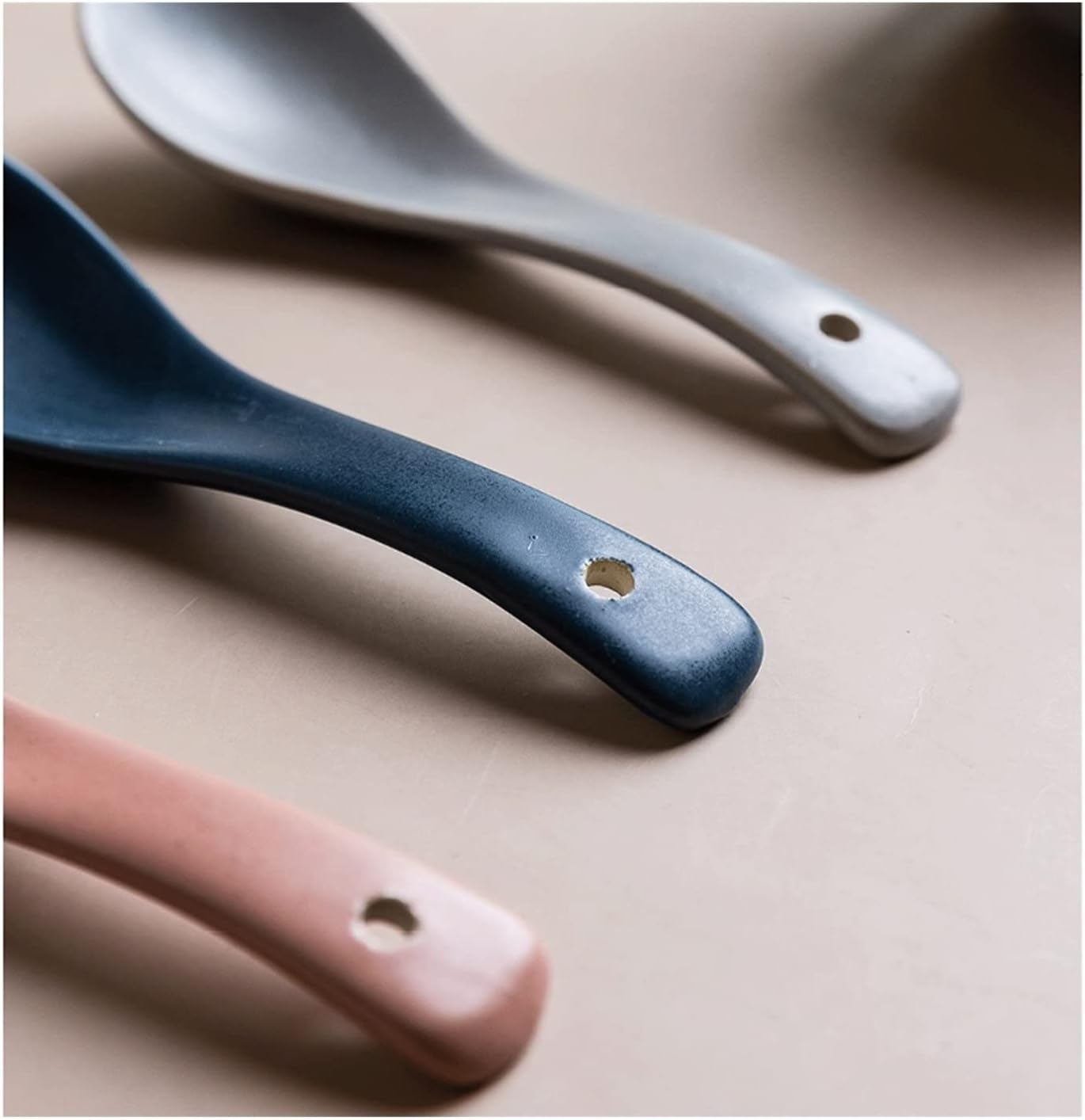 MaGiLL Table Tea Coffee Soup Spoons 2 Pack Spoons Home Eating Spoon Soup Spoon Glazed Spoon Latte Spoons