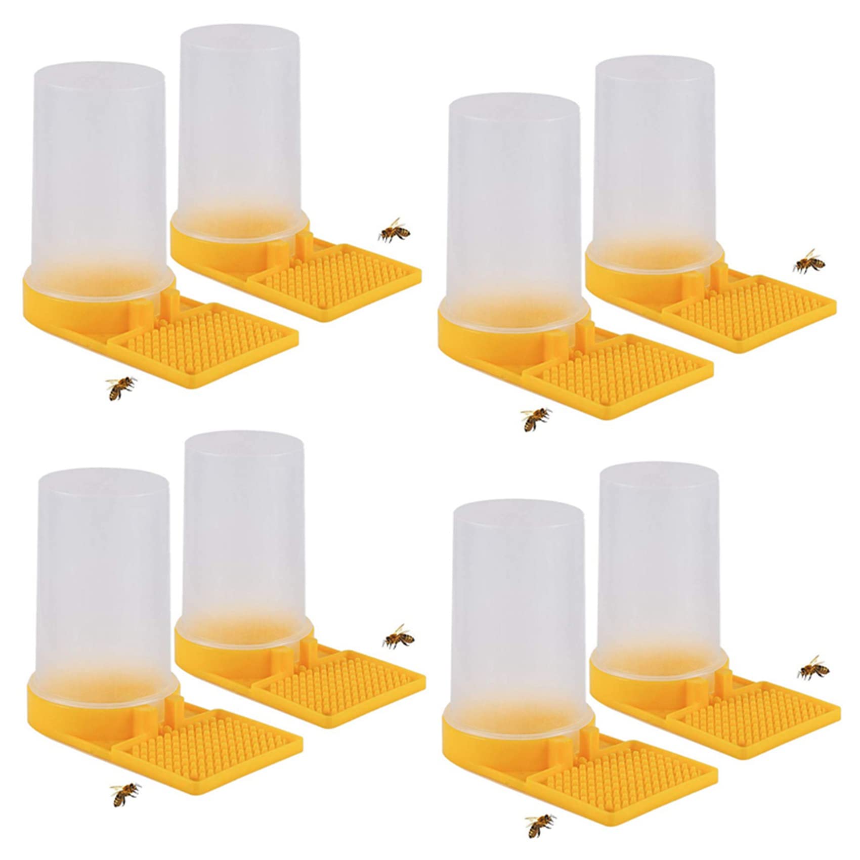 Jnchdghwa 8 Pack Beehive Beekeeping Water Dispenser Honey Beehive Entrance Feeder Bee Drinking Beekeeping Equipment