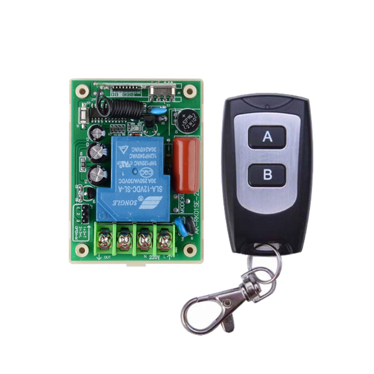 Interruptor inalámbrico con mando a distancia, 220 V, 30 A, relé de 3000 W, 2000 W, interruptor remoto inalámbrico, receptor 433, mando a distancia, iluminación, lámpara LED, bomba de agua