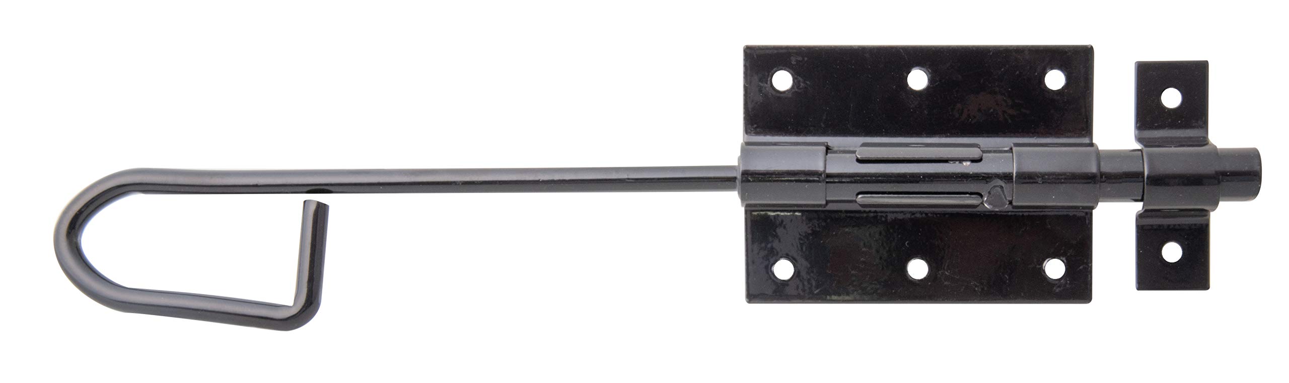 Tower Drop Bolt with Fixed Staple 300 x 88 mm schwarzer Tauchlack