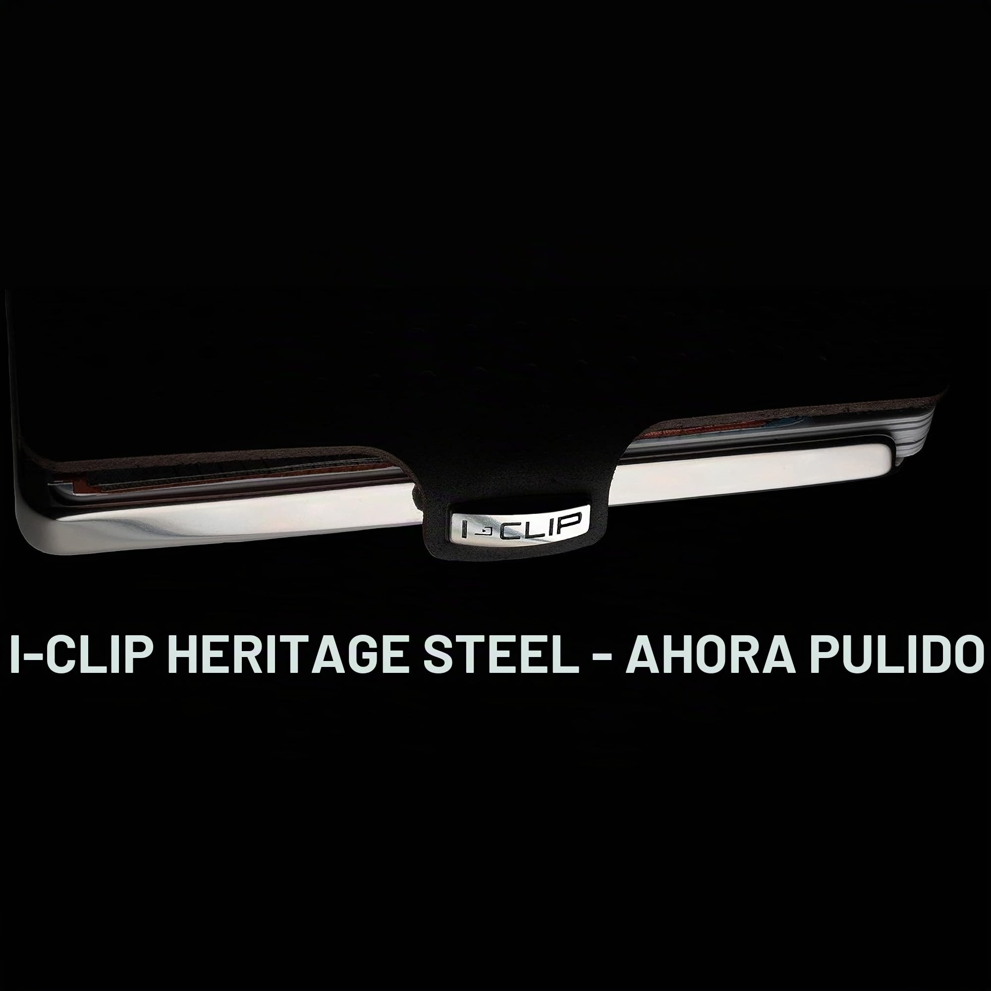 I-Clip Heritage Steel Blasted, Negro milanesa Pulido, S, Moderno