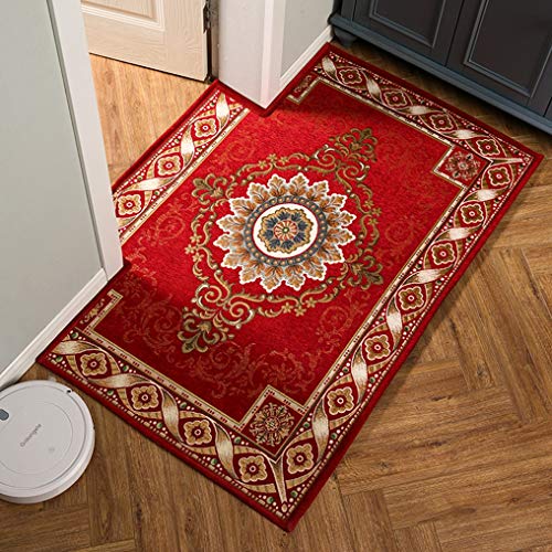 ペルシャ風 絨毯 ペルシャ柄 室内 玄関マット 高級 50*80cm 屋内 ベージュ ベルギー絨毯 カラー 風水 ペルシャ絨毯 柄 ゴブラン織 ラグマット レッド 赤 おしゃれ 北欧 屋内 洗える 玄関マット