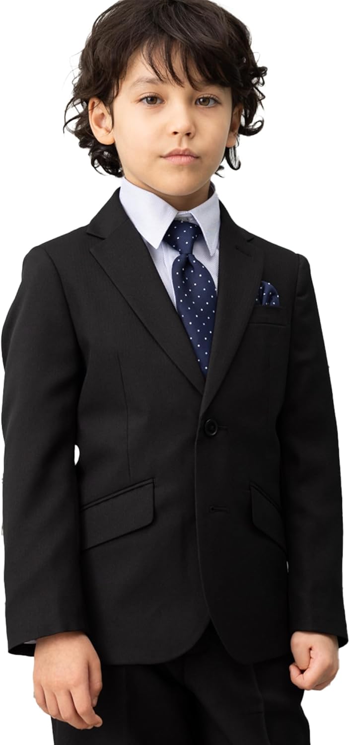 フォーマルスーツセット140男の子黒クリーニング済⭐︎WF