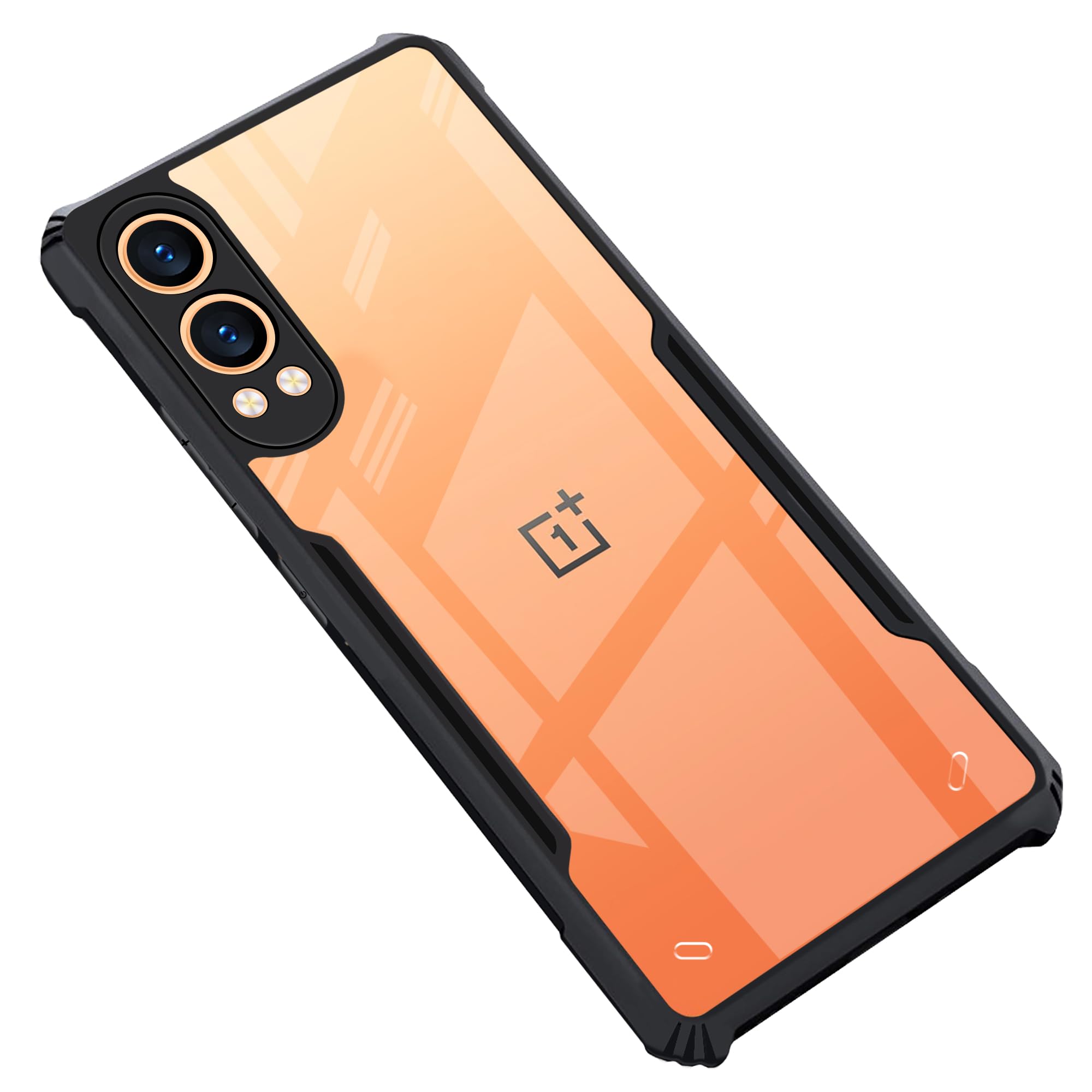CEDO OnePlus Nord CE4 Lite (5G) Back Case Cover | Camera Protection Shockproof Bumper-Edge | Acrylic Crystal Clear 360 Degree Protection TPU+PC | Transparent Eagle Back Case Cover (Black) (B0D7MNN32M) Amazon Price History, Amazon Price Tracker