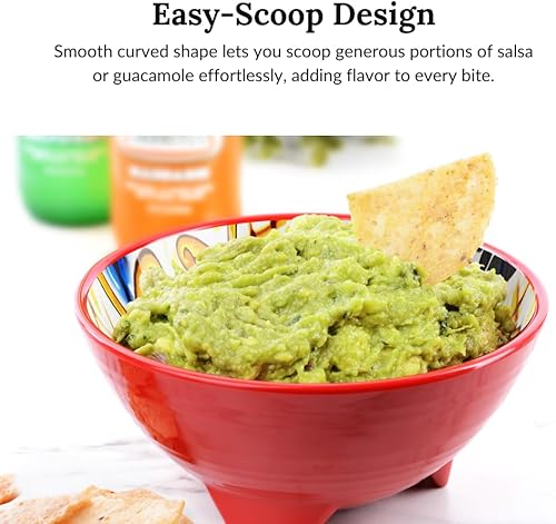 Miniatura 3 de Prepara Tazón para taco, rojo, 6 pulgadas