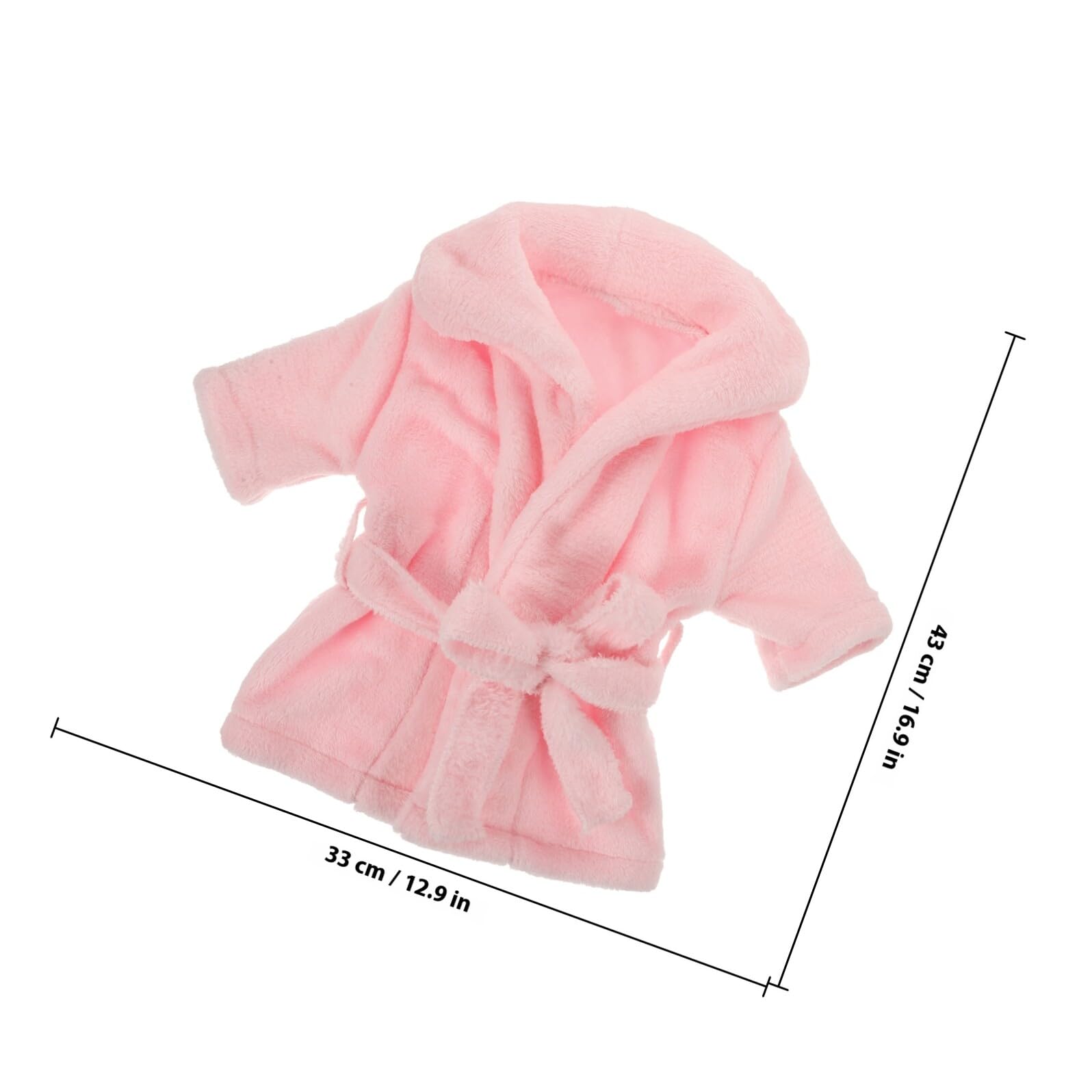 Bata de Fotografía para Recién Nacido, 1 Juego Rosa | Forro Polar Coral Suave, Accesorios Incluidos, para Ñiño Niña y Niños Pequeños, Sesiones y Fiestas