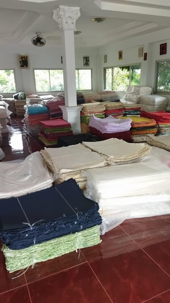 Handmade100 pcs Patch Starburst Flowers 29x29mm Mulberry Paper Flowers Scrapbooking Wedding DIY Craft Supplies Card Artificial Flowers (Starburst Flowers 10 Colors) - Image 7