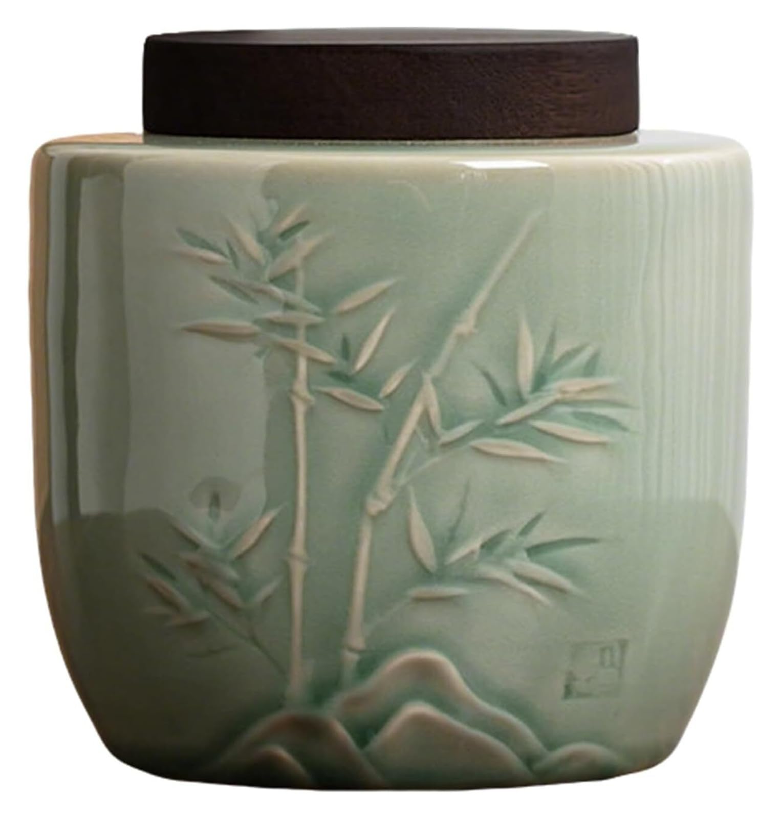 DQZRTUECA Ceramic Tea Caddy with Lid