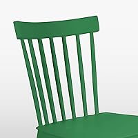 Vista 8 de Simpol Home DSW - Sillas de plástico modernas sin brazos con patas de madera para sala, dormitorio, cocina, comedor, sala de espera, restaurantes