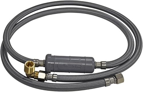 DANCO HammerSTOP Technology Manguera de conector de lavadora universal 60 pulgadas de longitud con 38 pulgadas de diámetro x 34 pulgadas de diámetro