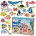 SPARK & WOW Wooden Magnets - Sea Life - Set of 20 - Magnets for Kids Ages 2+ - Cute Animal Magnets for The Fridge, Whiteboards and More