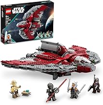 LEGO Star Wars Ahsoka Tano’s T-6 Jedi Shuttle Spaceship Toy - Star Wars Building Toys Set for Kids, Boys & Girls, Ages 9+ - Birthday Gift for Fans - 4 Minifigures - 75362