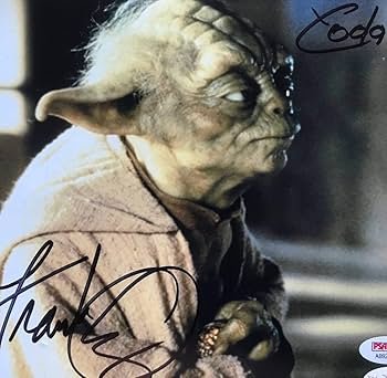 スターウォーズ　ヨーダ　サイン入り Amazon.co.jp: PSA/DNA & JSA 鑑定済本物 フランクオズ