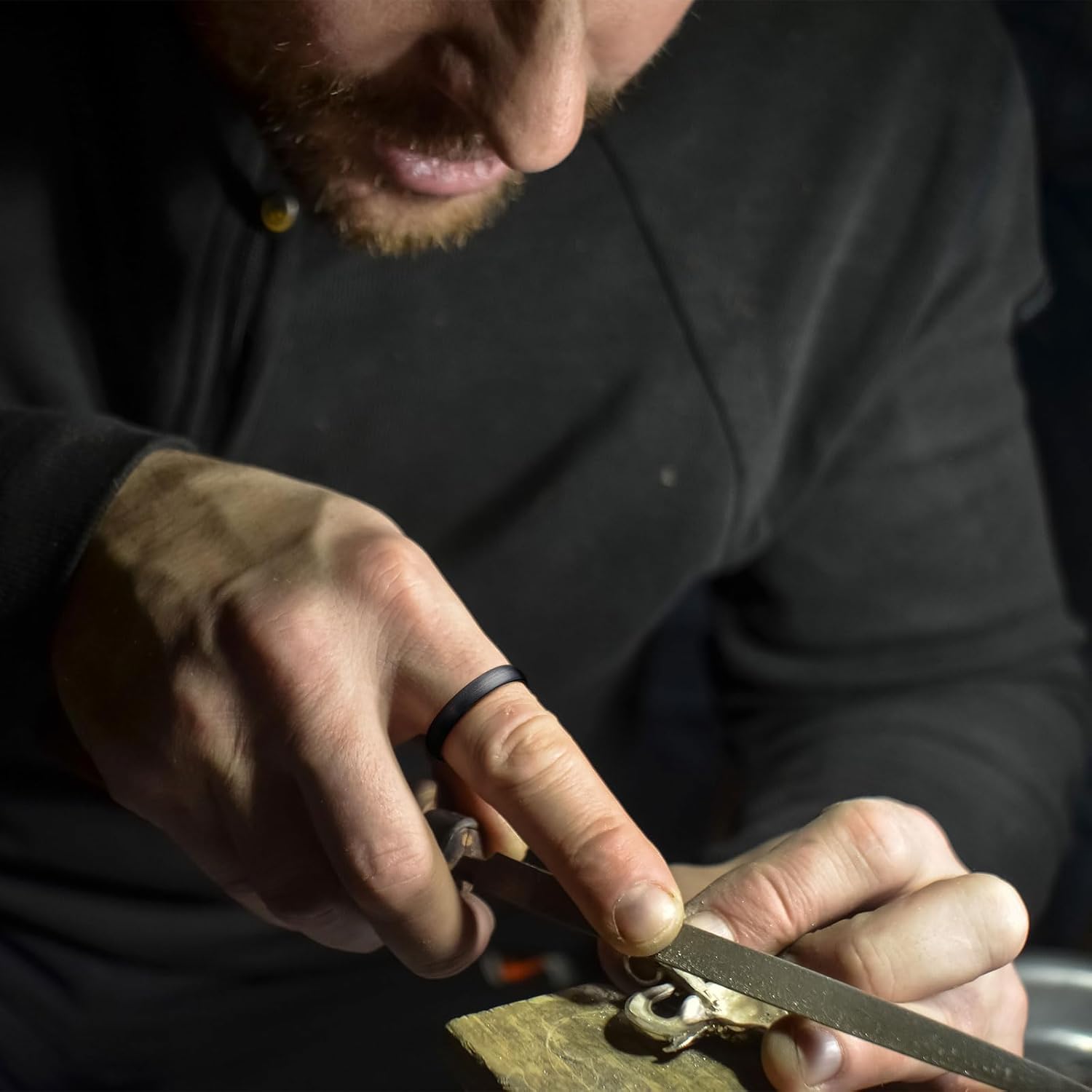 King Will Wedding Band for Men Women, 2/4/6/7/8mm Domed Matte Brushed Tungsten Carbide Rings, Solid/Dual Color Engagement Rings, Comfort Fit - Image 4