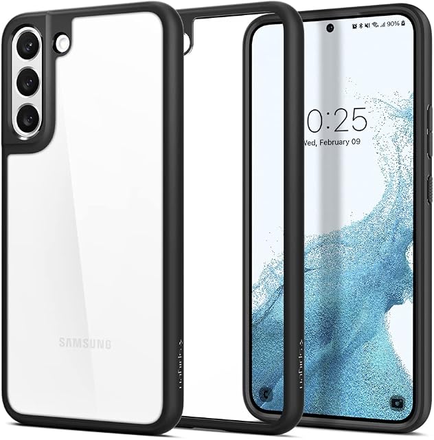 Spigen Ultra Hybrid Case Compatible with Samsung Galaxy S22 Plus 5G - Matte Black