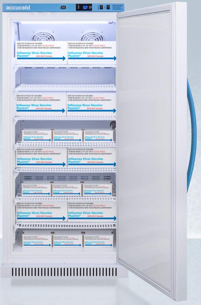 Summit Appliance Ars8pv Pharma-Vac Performance Series 8 Cu.Ft. Upright Vaccine All-Refrigerator With Automatic Defrost, Factory-Installed Lock, Digital Thermostat And White Cabinet on Fridge.com - View 4