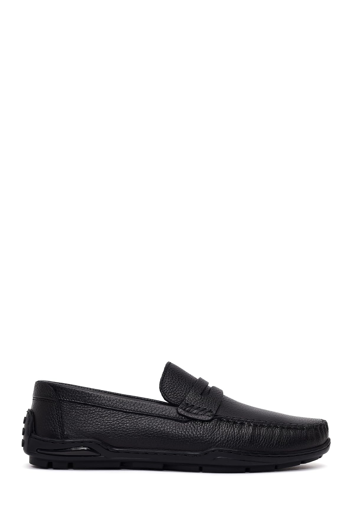 Erkek Siyah Deri Casual Loafer 26SFD7555FT