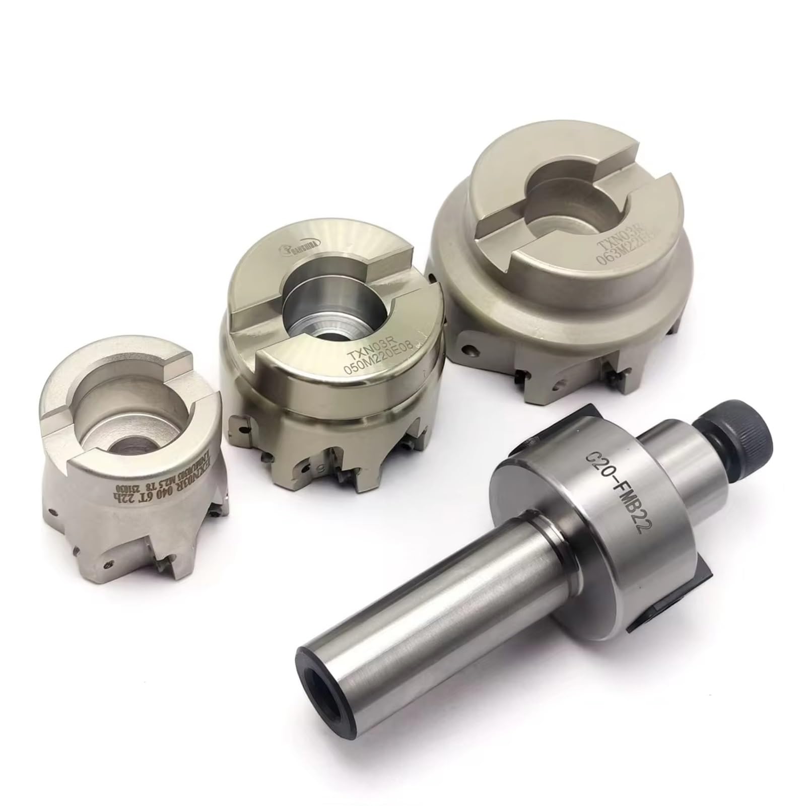 EXN03R TNX03R Schnellvorschub 35 Mm 40 Mm 50 Mm 63 Mm 80 Mm Fräskopf LNMU0303ZER-MJ AH725 AH130 LD985 Schneidklingen FMB22 Griff Wendeschneidplatten(TXN03R 050 8T 22)