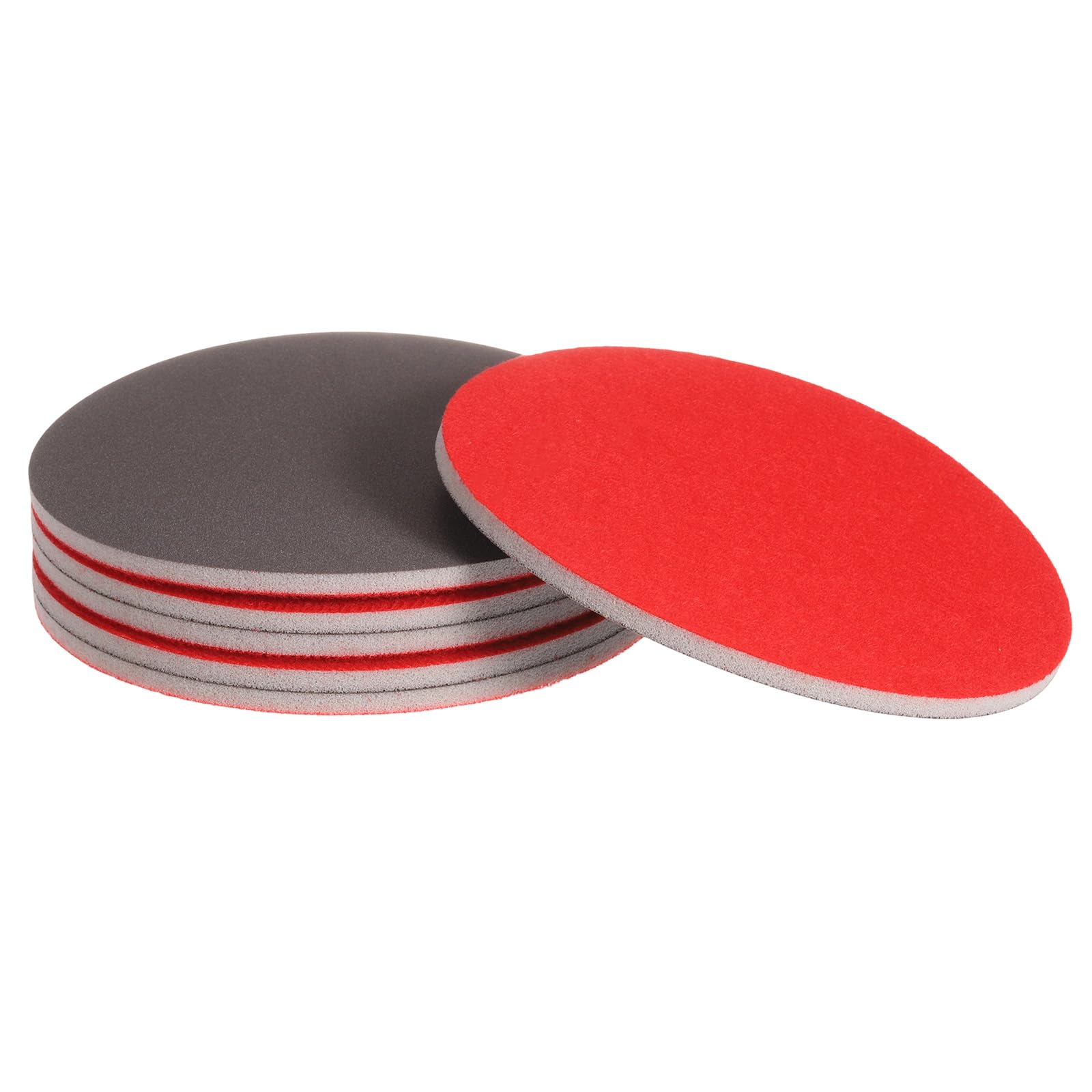 uxcell 6pcs 1500 Grit Sanding Sponge 6 Inch Hook and Loop Sponge Sanding Disc Wet/Dry for Car Wood Drywall Metal