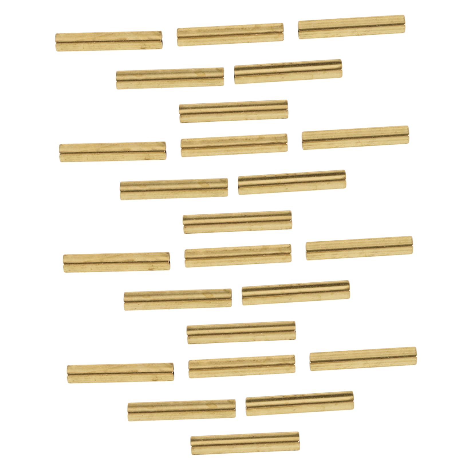 VILLCASE 2sets DIY Jewelry Making Kit Brass Square Tubes Metal Tubing for Necklace Bracelet Earring 50pcs*2