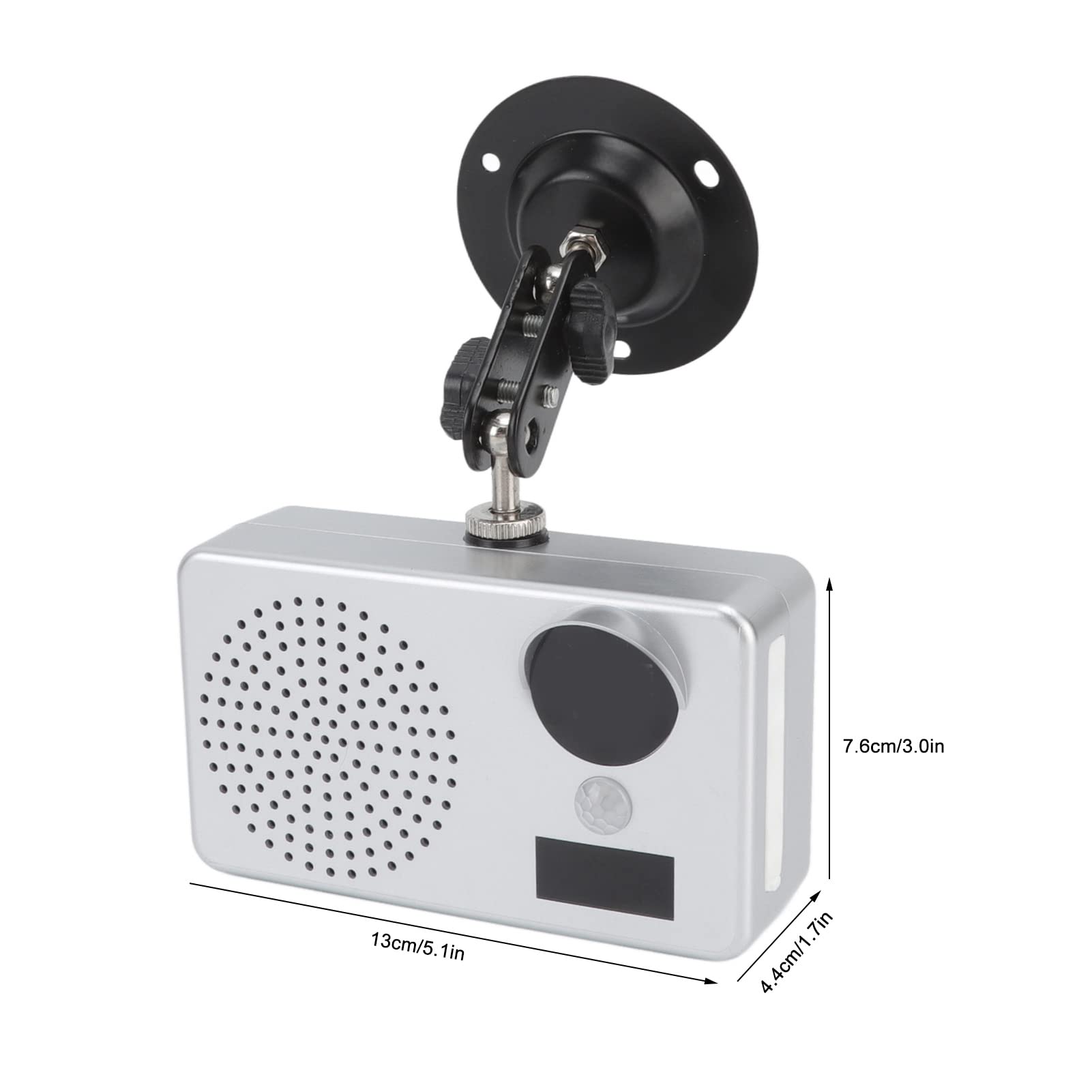 Timbre con Sensor de Movimiento USB de 5 V, IP43, Resistente al Agua, infrarrojo, con detección de Cuerpo Humano, Sensor de Voz, Alarma para Uso en Interiores y Exteriores.