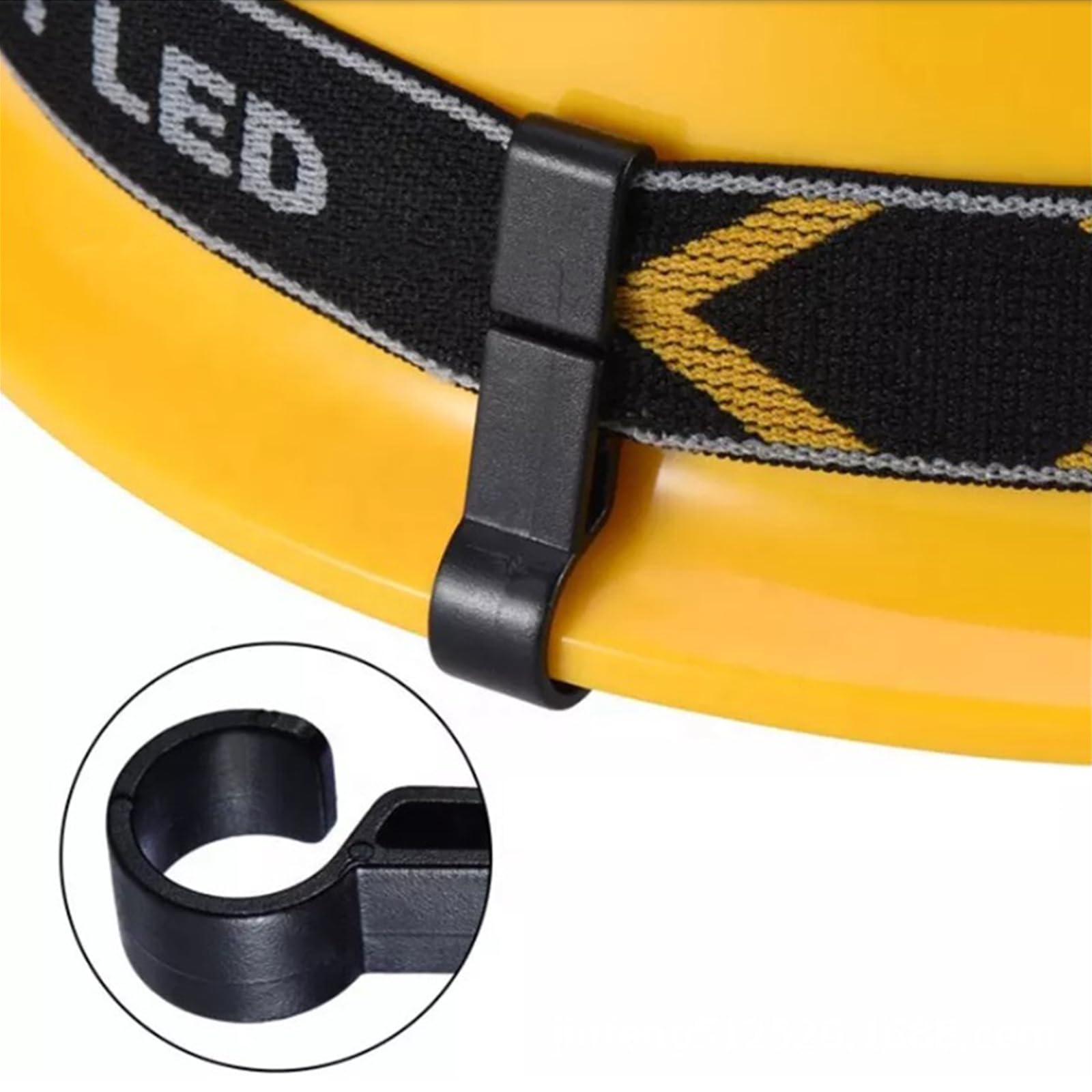 Clip per Elmetto per Lampada Frontale 14 Pezzi, Clip per Casco con Gancio in Plastica Adatto a Vari Fari e Caschi