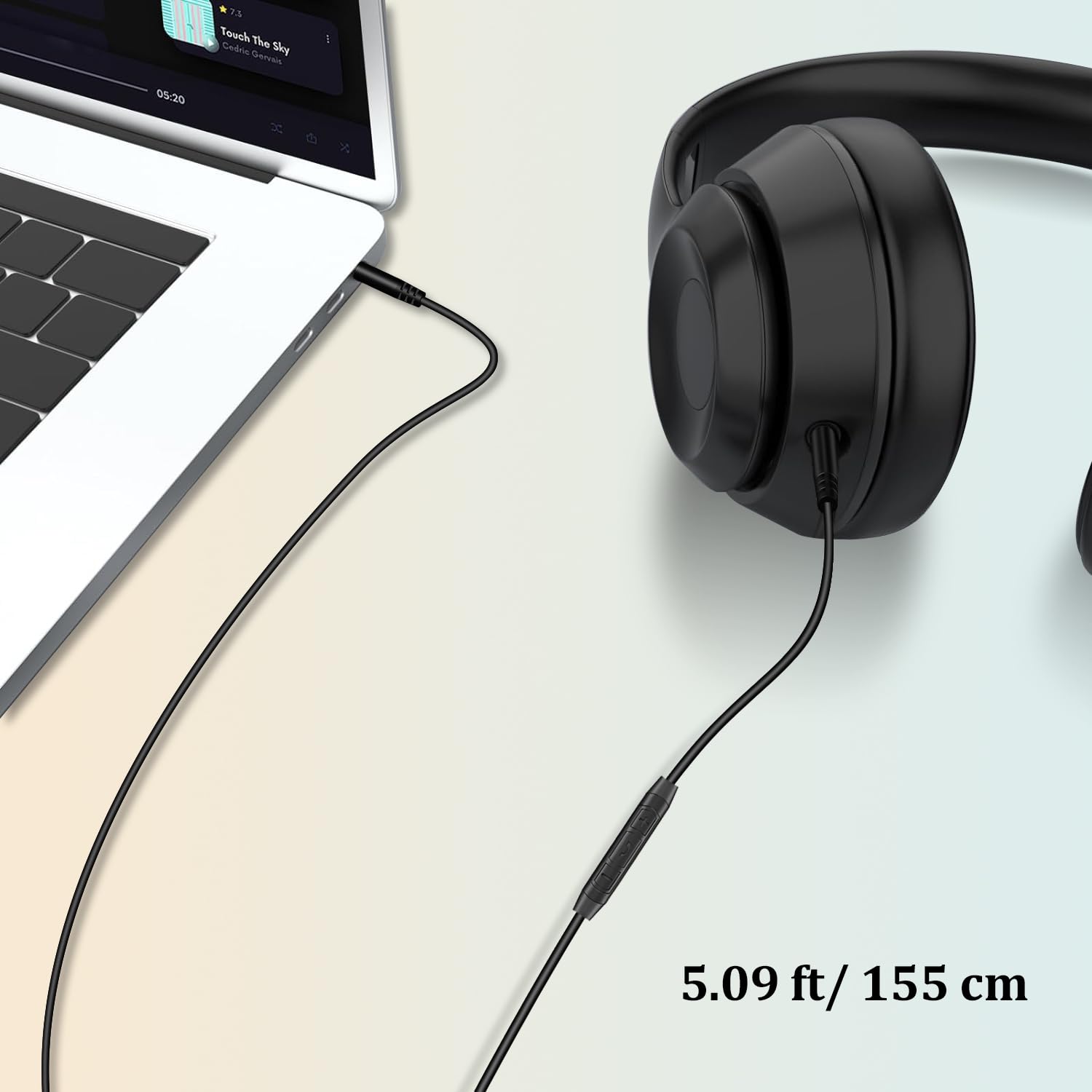 Replacement Audio Cable For Sony Headphones 3.5mm To 3.5mm Aux Cord Compatible With Sony WH-1000XM5 WH-1000XM4 WH-1000XM3 WH-CH720N ULT WEAR WH-CH710N WH-XB910N With In-line Mic & Volume Control - Foto 12