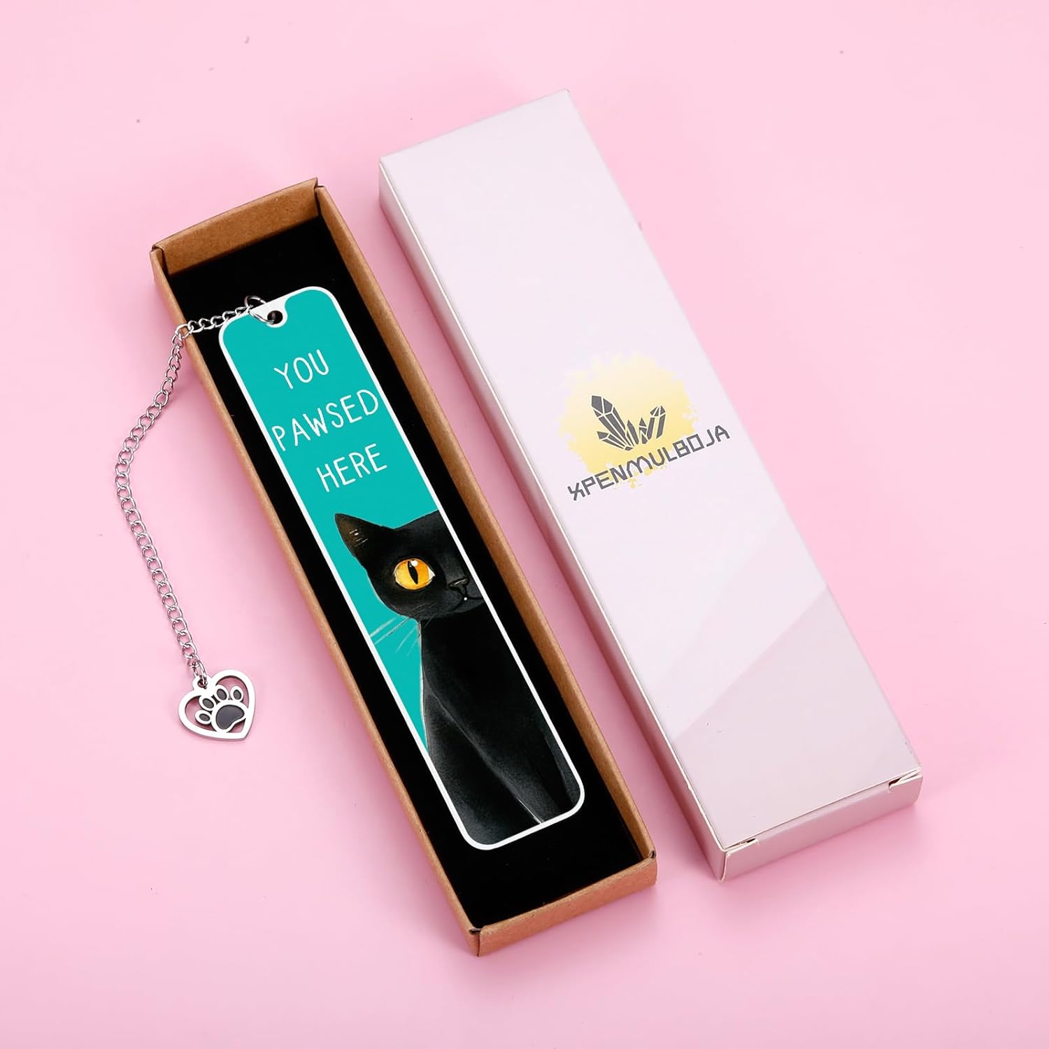 Cat Lover Gifts for Women Men, Black Cat Bookmark for Women Cat Lovers Friends Her, Book Marks for Reading, Reading Accessories for Book Lover, Bookish Gifts Christmas Stuffers - Image 5