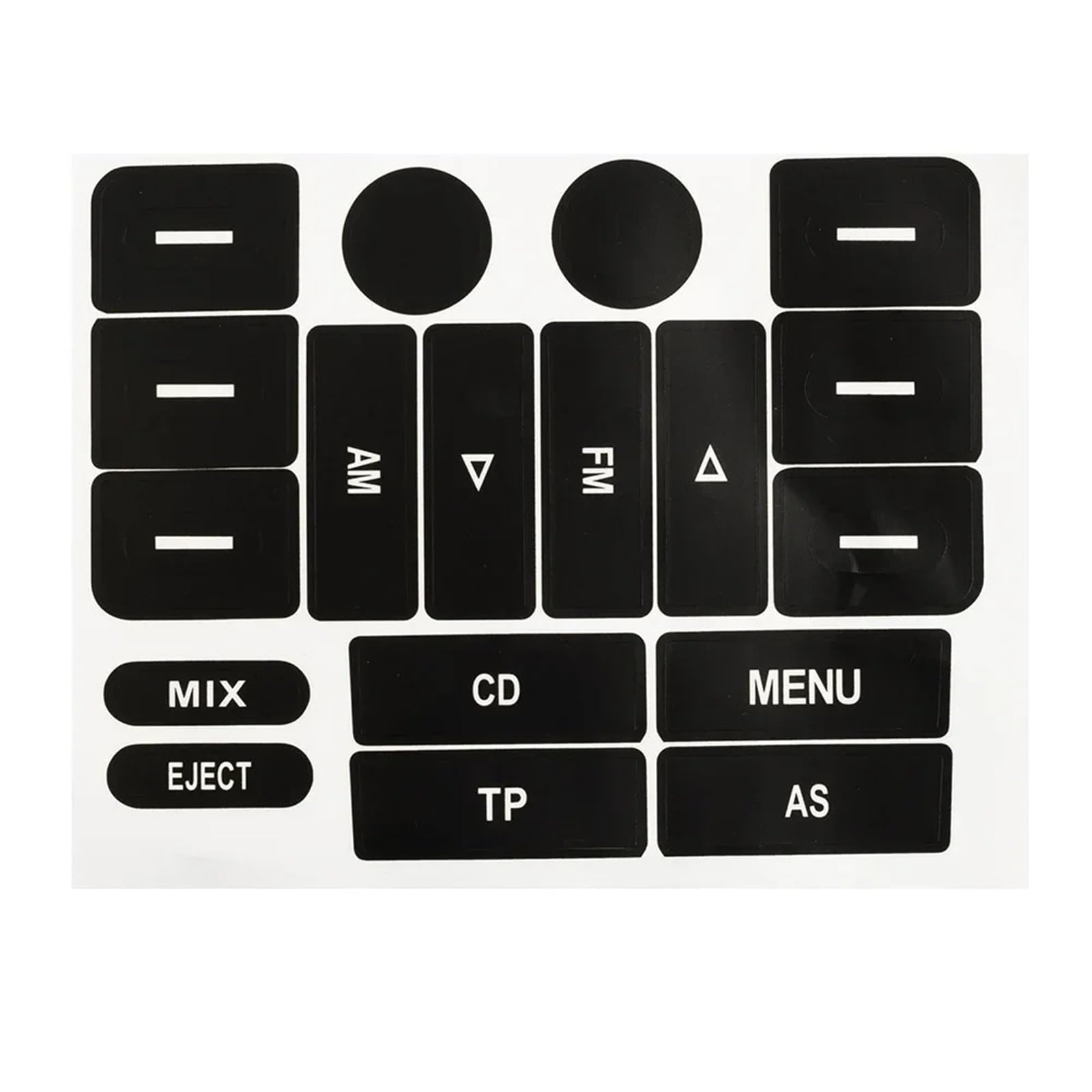 Dash Button Stickers Compatible with VW for Golf for MK5 for Passat Worn Button Repair Sticker Front Accessories