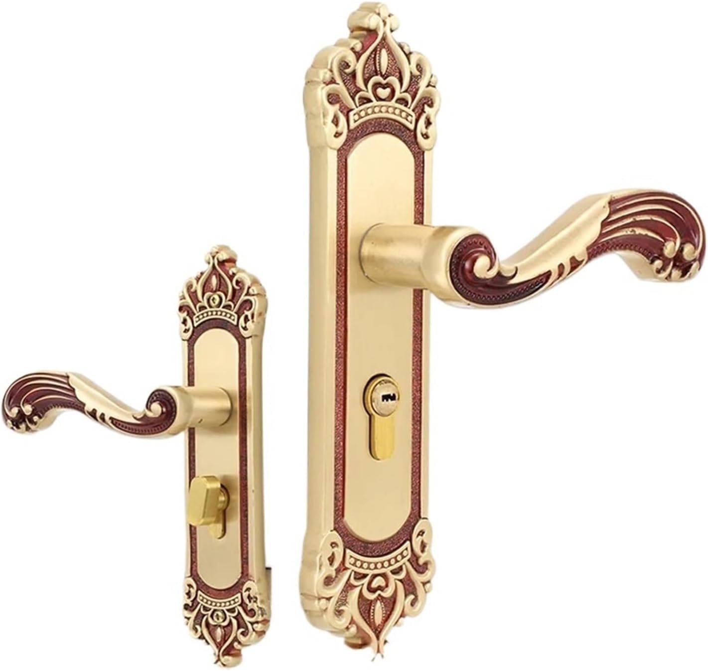 KYUEPONG Handle Locks Door Lock, Door Handle Sets, Lock Solid Brass Lever Mortise Thickness Kit Locks
