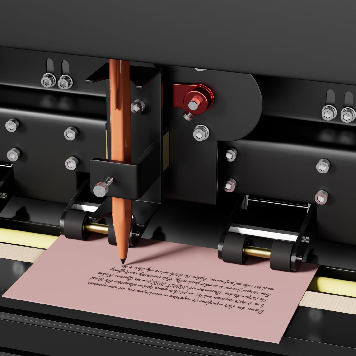 iAuto Pen Plotter - Macchina da scrittura a mano con alimentazione automatica della carta, macchina da scrittura automatica per lettere, 2 motori passo-passo da 57 mm a livello industriale, versione