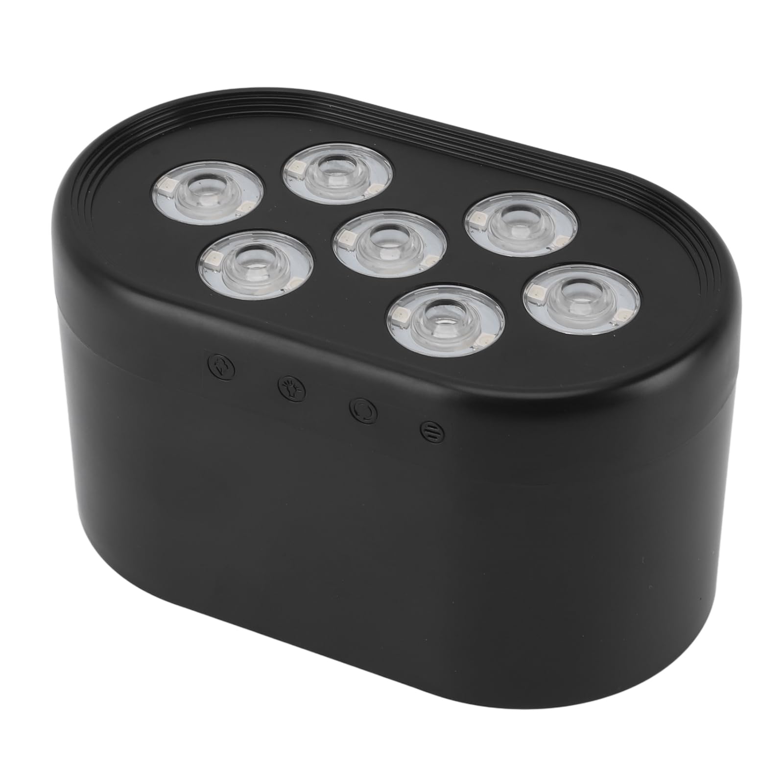 Asixxsix Umidificatore Multifunziole con Diffusore di Oli Essenziali con Effica di Luce Dinamici, Timer e Regolazione della Temperatura Spegnimento Automatico Macchine per Aromaterapia (BLACK)