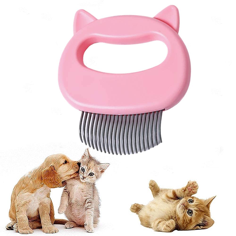 Cat Dog Comb Pet Hair Grooming Massage Comb, Cat Dog Hair Shedding Brush Pet Shell Comb for Removing Matted Tangled Fur and Loose Hair…