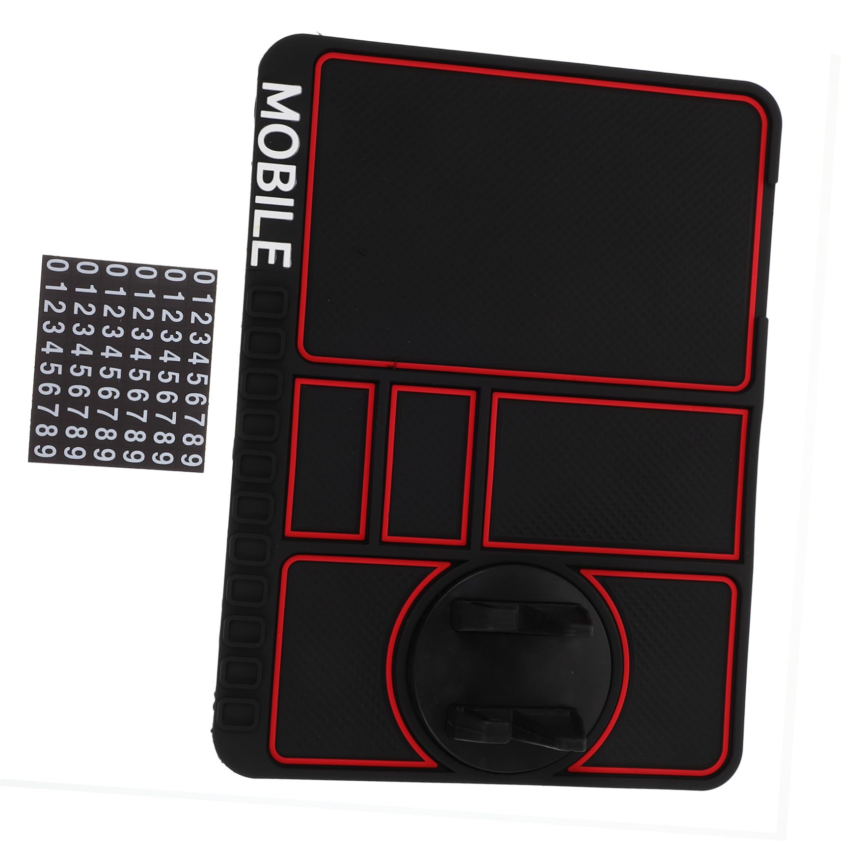 Alipis 360° Rotating Phone Holder for Car Non-Slip Dashboard Mat Multifunctional Car Phone Pad Ascent Easy Wash