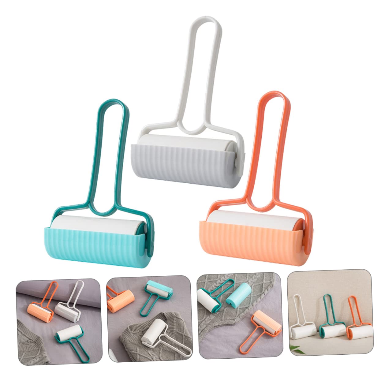 FRCOLOR 9piezas Rodillo De Pelusa para Ropa y Quitapelos Reutilizables y Portátiles Removedor De para Ropa y Muebles y Agua