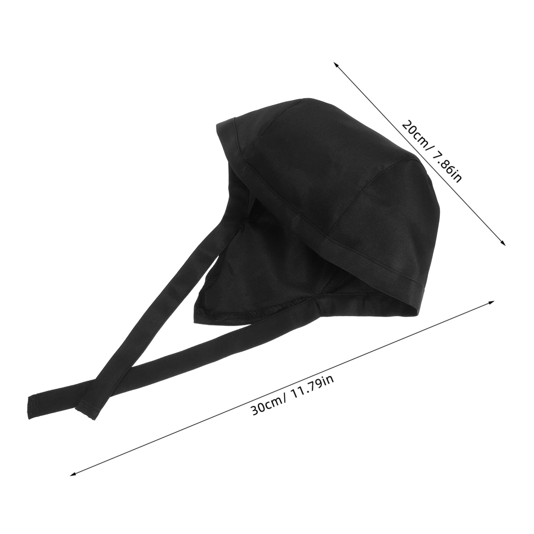 Didiseaon Gorra de Cocina Ajustable para Cocineros y Personal de Servicio, 3 Piezas Negras de Tela Transpirable, Diseño Simple y Cómodo para Trabajo Diario y Barbacoa