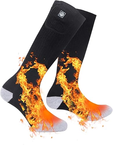 Calcetines térmicos para hombres y mujeres, calcetines de batería para pies fríos, calcetines eléctricos térmicos para campamento, calentadores de