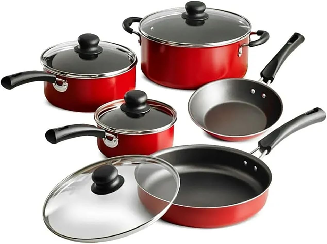 9Pcs Pots and Pans Set Non Stick, Ceramic Cookware Sets