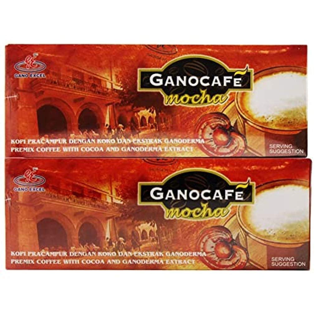 Generic TOTALLYAWESOME Gano Excel Ganocafe Gano Cafe Mocha With Ganoderma Lucidum Extract 15 Sachets (2 Box)